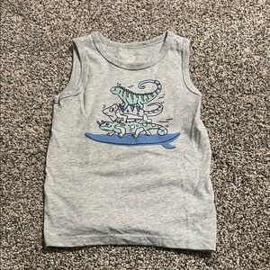 Garanimals Gray Tank Top with Blue Lizard Design
